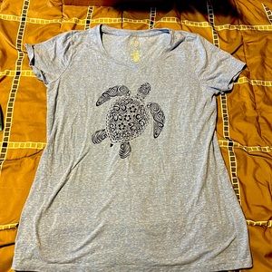 Women’s blue turtle T-shirt